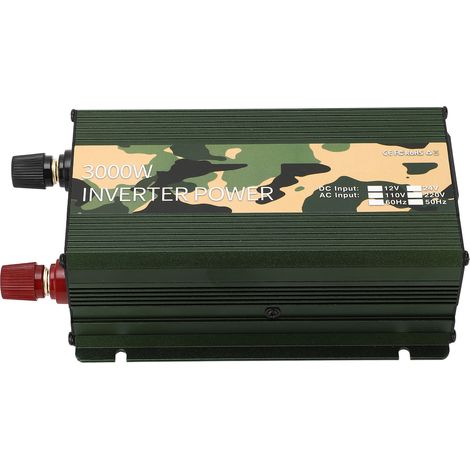 Convertisseur de puissance pour voiture 3000 W CC 24 V vers CA à onde sinusoïdale avec prise USB CA 220 V 50 Hz (1/5)