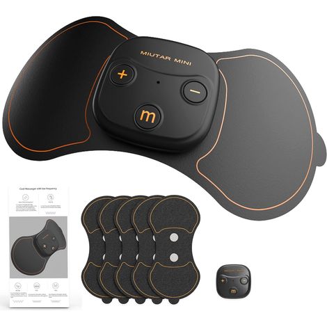 Electrostimulateur musculaire,TENS sans fil – USB-C rechargeable, 5 électrodes en gel + pochette – Soulagement naturel des douleurs dos, cou, épaules, bras, jambes (1/5)