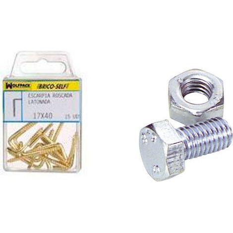 Verzinkte Sechskantschraube M8 x 30 mm. 4 Einheiten