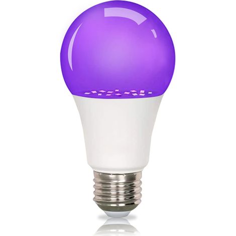 (1 article) Ampoule LED E27 9W, lumière ultraviolette 395 nm (1/5)
