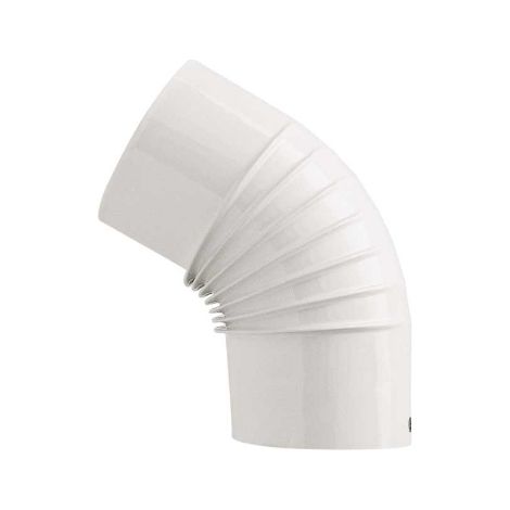 GOMITO SMALTATO  EE ¸ cm 13 45  ° bianco  - SAVE