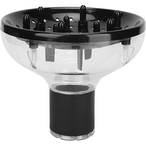 Diffuseur professionnel pour sèche-cheveux, accessoire PC, portable pour salon ou maison, idéal pour cheveux bouclés et ondulés.