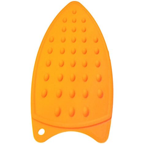 VtiziklCoussin de repos de fer en silicone polyvalent pour planche à repasser tapis résistant à la chaleur, coussin de repos en fer résistant à la chaleur en silicone, orange