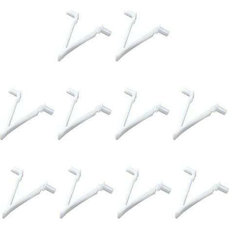 VURAHOME - Piscine V clip piscine papillon clip Spa Brosse Skimmer Mesh pour fixation Rod Balai à feuilles Brosse Skimmer net blanc 10 Pièces (1/5)