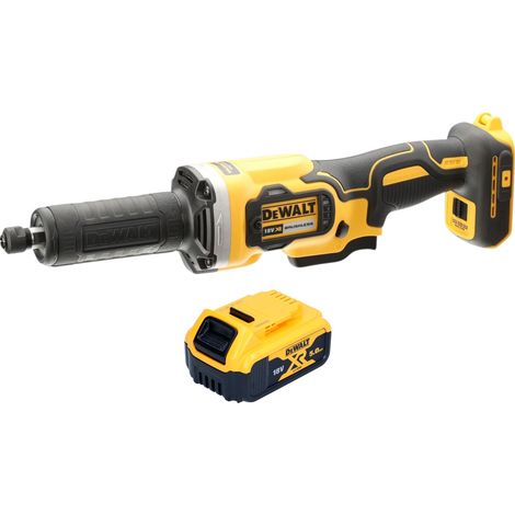 Smerigliatrice diritta a batteria DeWalt DCG 426 N 18 V brushless + 1 batteria 5,0 Ah - senza caricabatterie