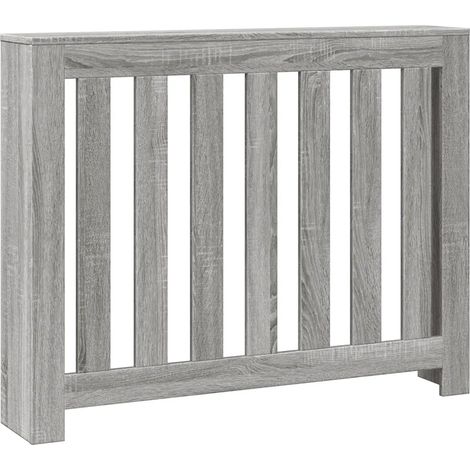Copritermosifone moderno con ripiano pratico soggiorno 104 x 20 x 82 cm in legno ingegnerizzato grigio 020049821