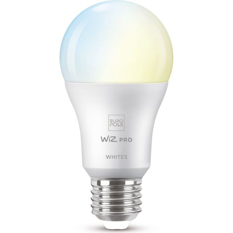 Lampe LED E27 WiZ Pro TW 2700K-6500K 8W 806lm 230VAC - EUROPOLE - 409407