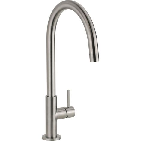 Mitigeur d'évier de cuisine en acier AISI 316L avec bec pivotant Arqea Helix PLM323.30 Acier inoxydable (1/5)