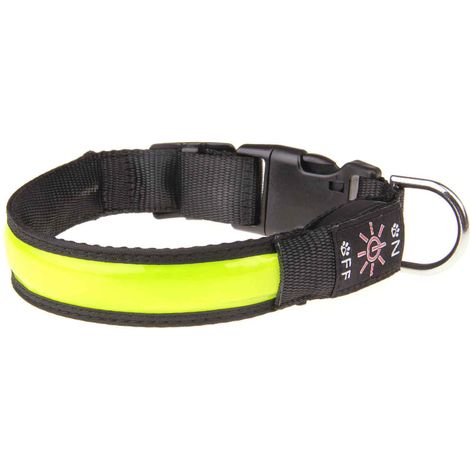 1 Collier LED Chien Vert,Rechargeable USB,Réfléchissant Réglable,3 Modes Clignotants,Sécurité Nuit pour Chiens Moyens Grands (1/5)