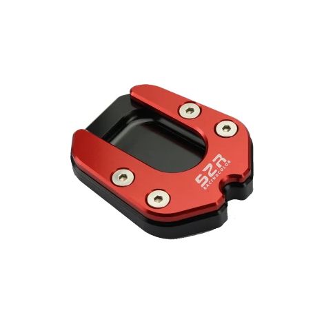 (Rouge) Compatible avec les accessoires de moto CFMOTO 650MT MT 650 MT MT650 TR-G 650TR-G : béquille latérale, support élargi, extension, maxpower (1/4)