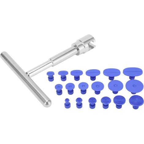 Extracteur de bosses sans peinture, kit T Bar avec 18 attaches pour réparation de carrosserie automobile, outil manuel. (1/5)