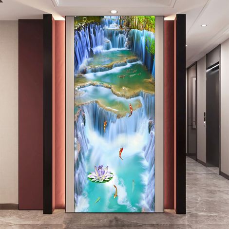 (38,5 x 200 cm x 2 pièces) Autocollants de porte effet 3D 44 (1/5)