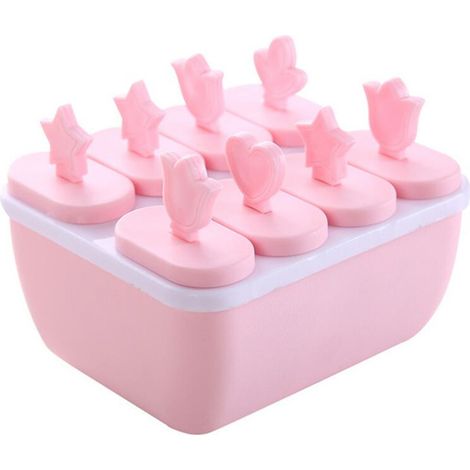 Moule à glace Réutilisable Alimentaire PP Maison DIY Popsicles Glaces Cubes Facile Nettoyage Design Amusant 160g (1/5)