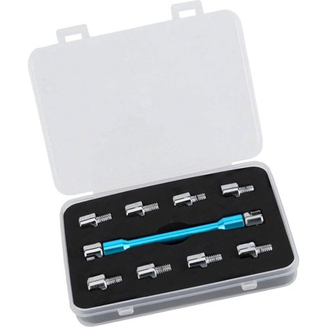 Kit de llaves de radios de alta calidad para el mantenimiento de manillares - Azul (1/2)