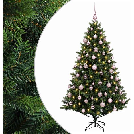 Albero di Natale Artificiale con Palline 240 cm 300 LED vidaXL (1/5)