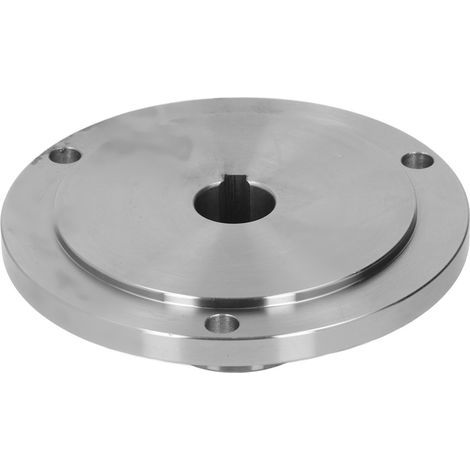 Planscheibe aus hochmanganhaltigem Stahl für Drehmaschinen, 3 Bohrungen, 130 mm, Zubehör für K11-130, K12-130, K72-130, 20 mm / 0,79 Zoll (1/5)
