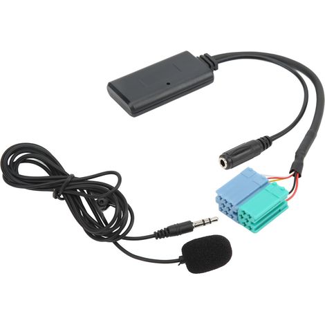 Adaptateur Bluetooth 5.0 Voiture Audio AUX avec Micro Intégré, Kit Mains Libres sans Fil pour Autoradio Becker, Connexion USB, Compatible Voiture (1/5)