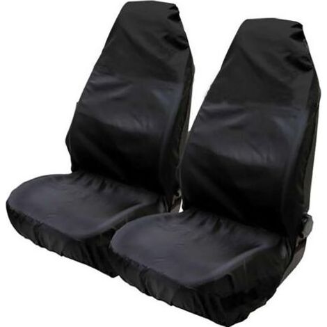 Protections universelles en nylon imperméable pour sièges avant de voiture 75 x 55 x 55 cm (Set of 2) Noir (1/4)