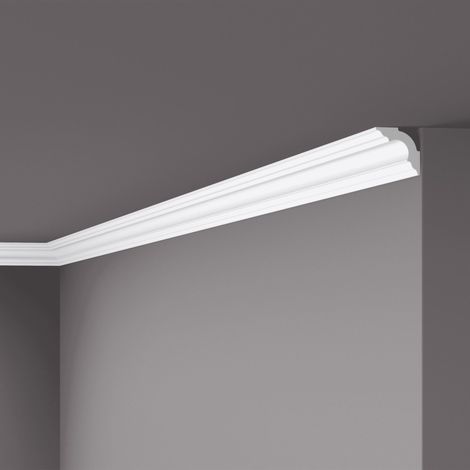 Eckleiste NMC A3 NOMASTYL Noel Marquet Zierleiste Stuckleiste Zeitloses Klassisches Design weiß 2 m (1/5)
