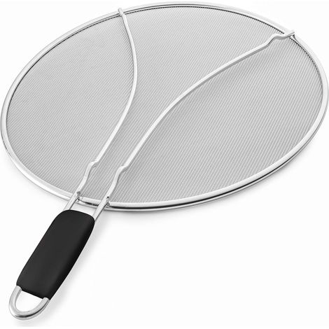 Écran anti-éclaboussures de 33 cm avec poignée ergonomique en TPR, protection anti-éclaboussures robuste à mailles fines (1/5)