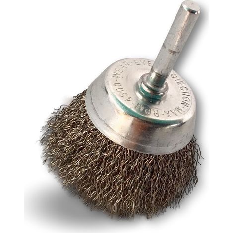 Brosses rotatives coupe sur tige Inox dur - Quantité x 1 - Ø 50 mm - Coupe - Inox - Dure (1/5)