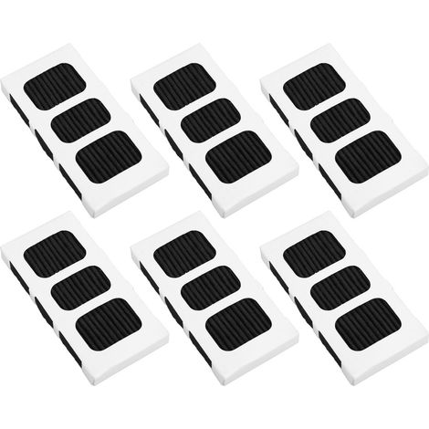 Lot de 6 filtres à air de rechange pour réfrigérateur Frigidaire Paultra2, à charbon actif, réduisant les odeurs. (1/5)