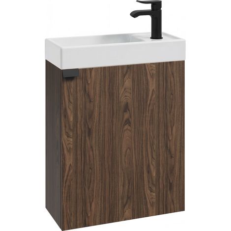 Badplaats Toilettenmöbel Keno 50 x 23 cm – Walnuss Braun – Wasch