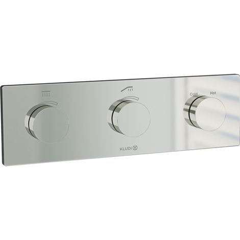 KLUDI TRONIC / PUSHTRONIC elektronisches Unterputz-Thermostat, (1/3)
