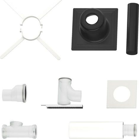 Bosch Abgaszubehör FC-Set110-B53 Grundbausatz B53, Kunststoff, d:110mm, 7738113176 (1/2)