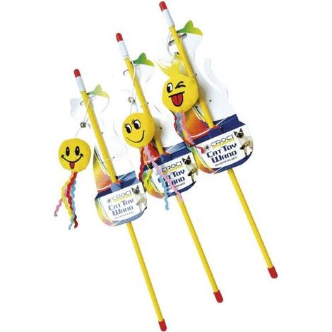 Set 3 pezzi Gioco Gatto Bacchetta Smile assortito. 46 cm.