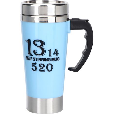 Tasse à lait électrique automatique 500 ml avec mélangeur de lait et café intégré (bleue)