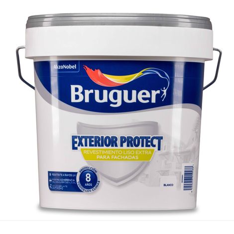 Bruguer Exterior Protect Revestimiento Liso Blanco 4 L