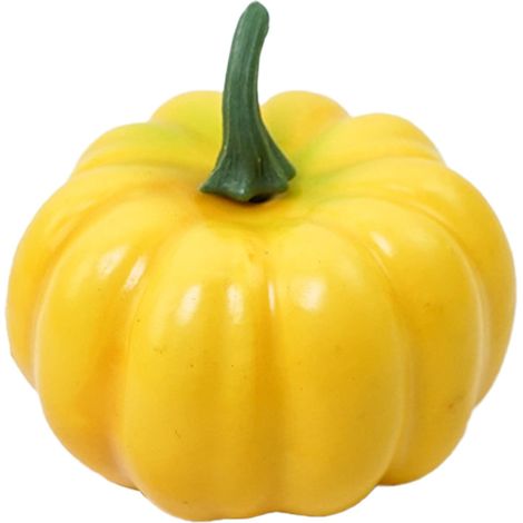 Citrouille Artificielle - En Mousse De Polystyrène - Pour Décoration Automne Halloween Thanksgiving - 8,7 x 5,5 cm - Lot De 1 (1/5)