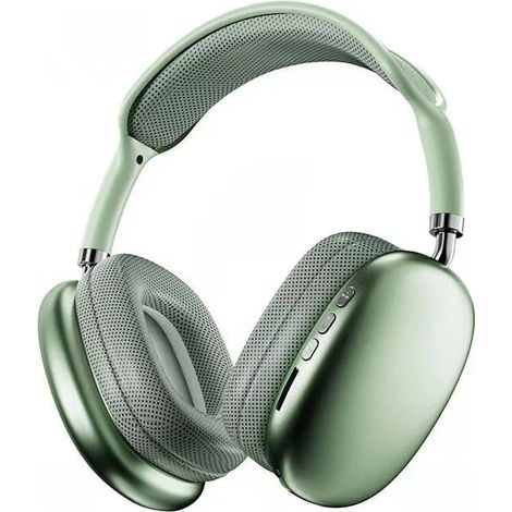 Leichte, ohrumschließende Bluetooth-5.0-Kopfhörer mit aktiver Geräuschunterdrückung, faltbarem Design und gepolsterten Ohrmuscheln, grüne Farbe (1/5)