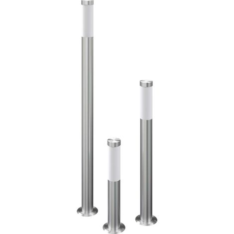 INLIFE Ensemble de 3 lampes de jardin étanches Acier inoxydable (1/5)
