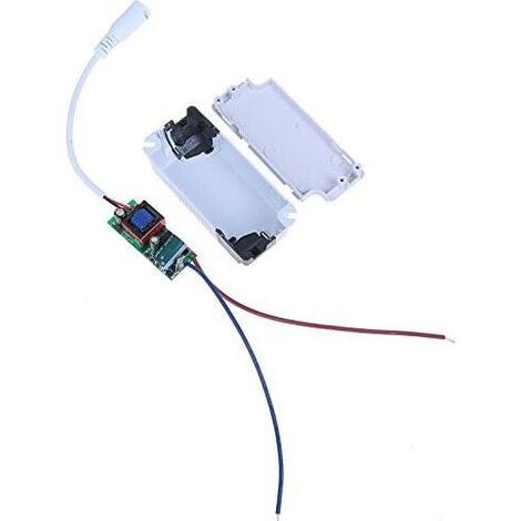 2x Driver LED, 8-12W transformateur pour plafonnier LED, alimentation panneau LED, connecteur DC pour plafonnier LED (8-12W)