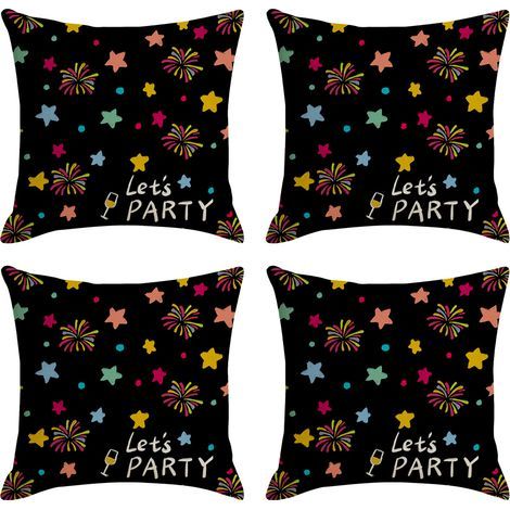 Bonne année Housses de coussin décoratives pour le Nouvel An et les fêtes d'hiver. parfaites pour décorer votre canapé ou votre fauteuil (1/5)