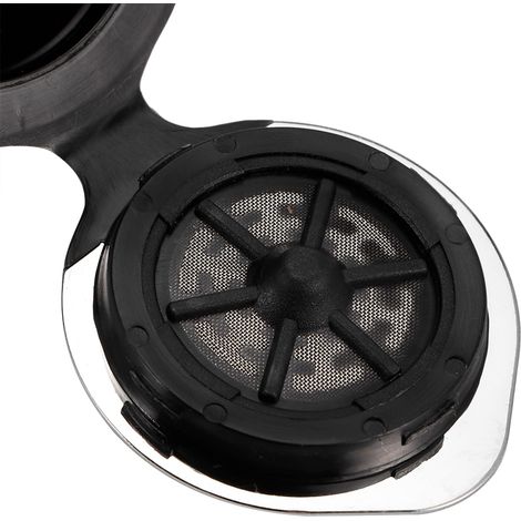 Filtre à café rechargeable et réutilisable en acier inoxydable chromé, compatible avec les capsules Nespresso (1/5)