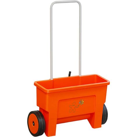 Carrello Spandiconcime Multiuso per Prato 22 Litri Kikko Agrati Arancione (1/3)