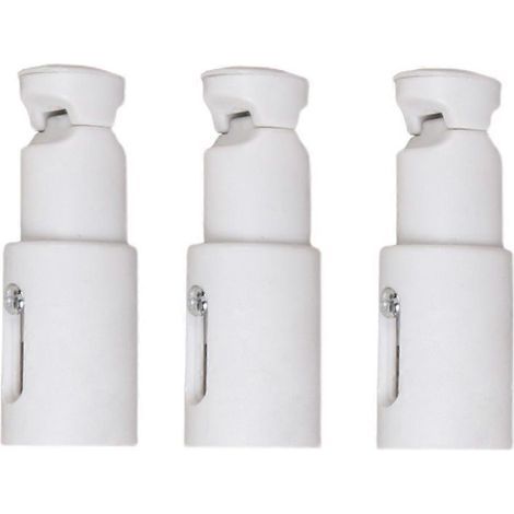Supports de rechange universels pour sèche-serviettes, lot de 3, construction robuste en acier, réglables de 65 mm à 82 mm (1/5)