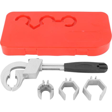 Clé à Douille Double Universelle Réglable pour Robinet et Vanne, Outil Multifonction Plomberie (1/5)
