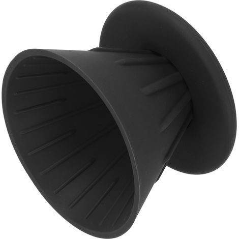 Ensemble de filtres à café manuels en silicone, porte-filtre manuel pour la maison et l'extérieur, noir. (1/5)