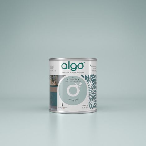 Peinture pour Meuble - Vert de Gris - 0.5L / Mat