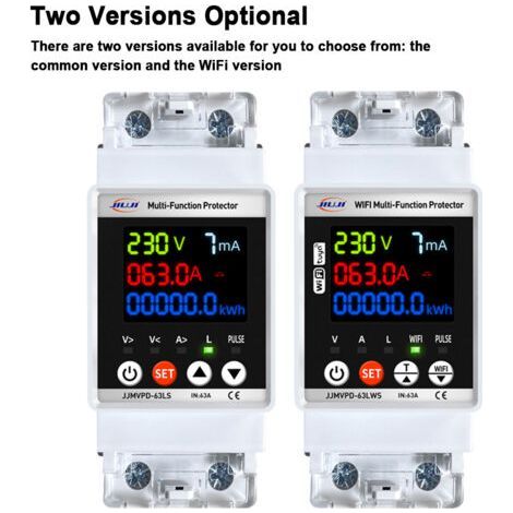 WiFi Smart Auto-Reclose Circuit Breaker – Current Leakage Protection – Digital Display – Easy Installation (1/5)