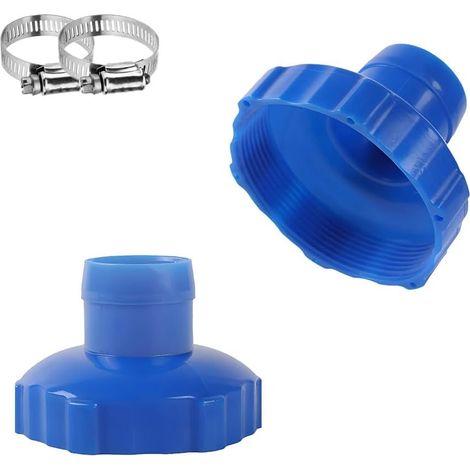 2pcs Pool Vacuum Cleaner Adapter, Pool Suction Hose Adapter, Extra Filter (1/5)