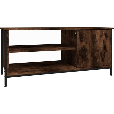 vidaXL Mobile TV Rovere Fumo 100x40x45 cm in Legno Multistrato (1/5)