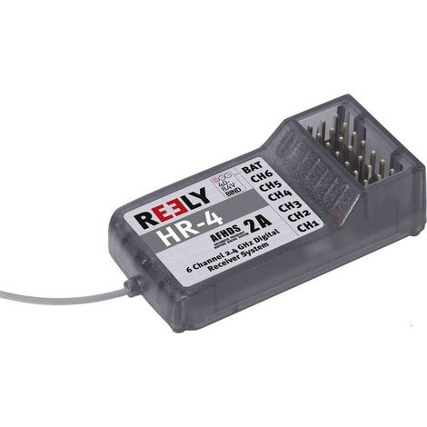[NEUWERTIG] B-Ware Reely 6-Kanal Empfänger HR-4 2,4 GHz Stecksystem JR (1/2)