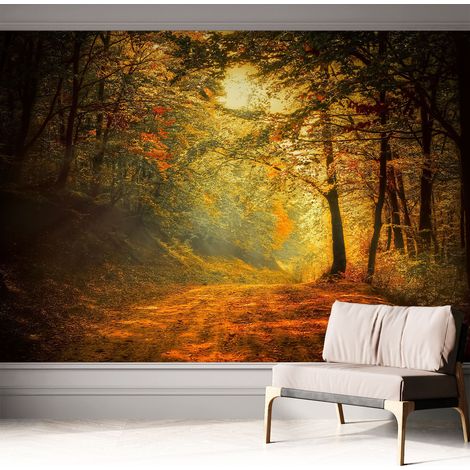 Tapete Selbstklebend - Fototapete mit Motiv - Wandtapete modern - Wanddeko Herbstlandschaft 312x219 cm (1/5)