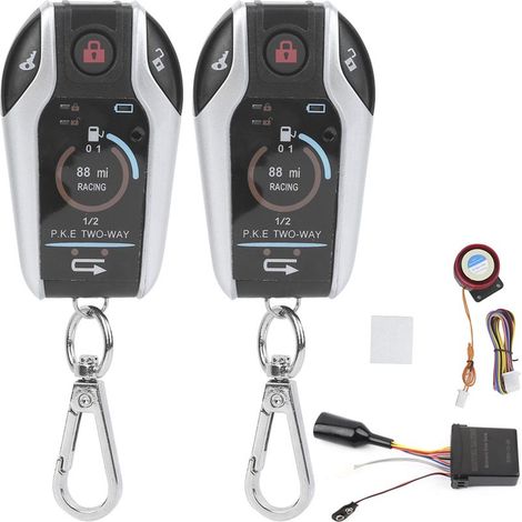 Système d'alarme bidirectionnel, télécommande universelle antivol pour moto, pour la sécurité, 12V (1/4)