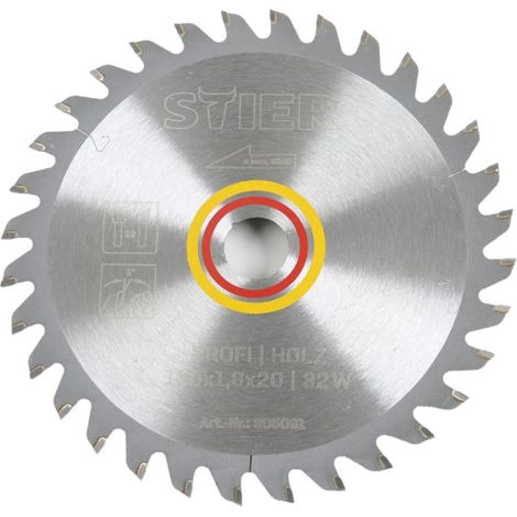 Lame de scie circulaire STIER Profi, bois, 160x1,8x20 32W, angle de coupe 5°